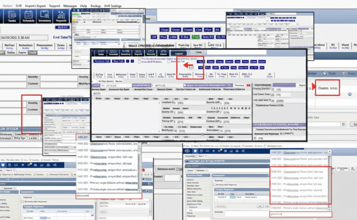 Confusing EHR screens